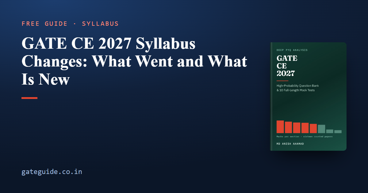 GATE CE 2027 Syllabus Changes: What Went and What Is New